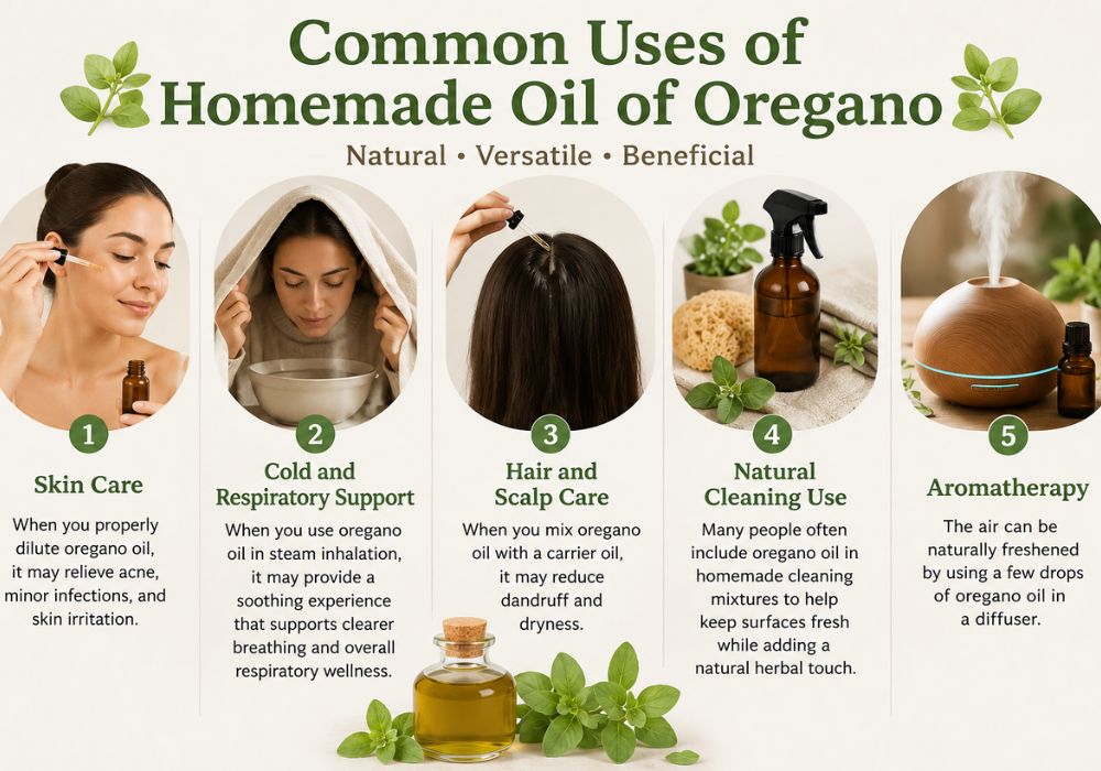 Different uses of homemade oil of oregano recipe