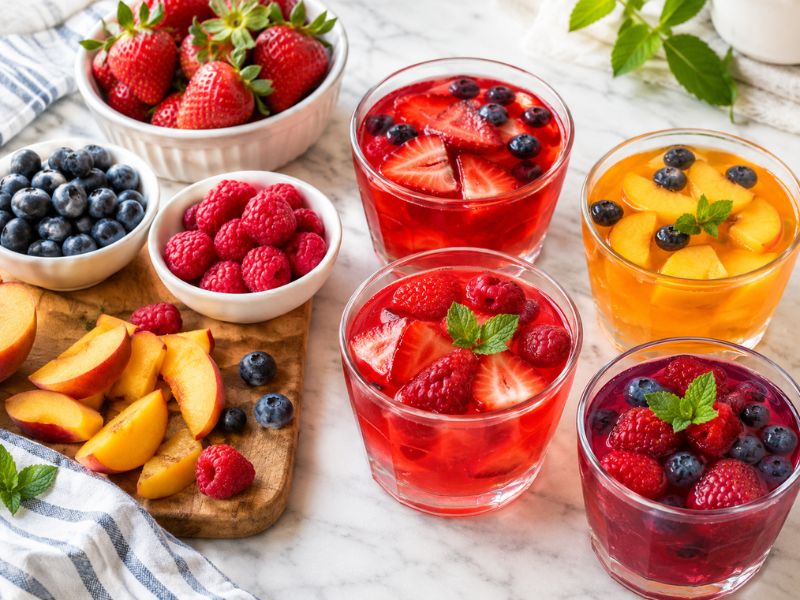 Fresh fruits for Jello weight loss recipe